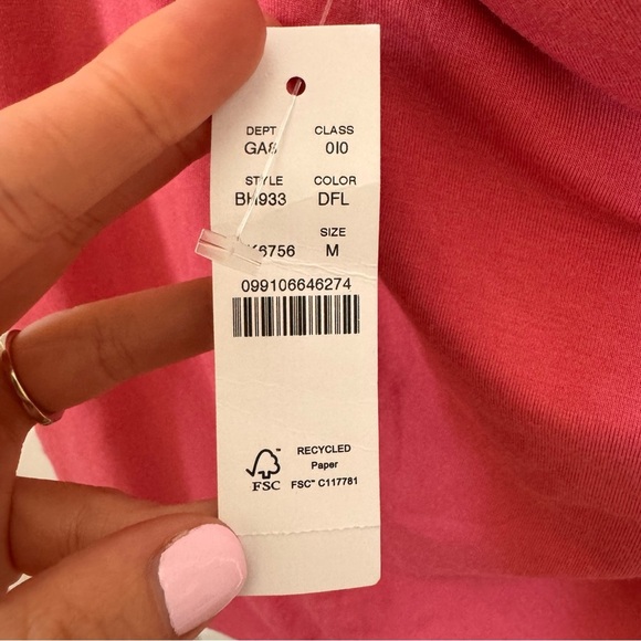 NWT J. Crew FormKnit One-Shoulder Tank Top Pink Size Medium - Picture 8 of 10